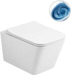 Cerano - fali WC Forte, Vortex + Slim/UF ülőke - fényes fehér - 52x35 cm (CER-680367)