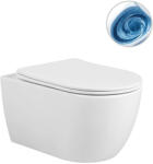 Cerano - fali WC Felci, Vortex + Slim/UF ülőke - fényes fehér - 55, 5x36 cm (CER-680365)