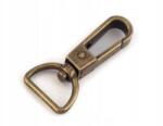 Stoklasa Fém forgó karabiner, régi sárgaréz, furat 20 mm (730199_152976_55128)