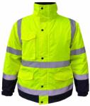4wrk Geaca bomber reflectorizanta Subzero, HV, galben-negru (J-SUBZERO BHVY L)