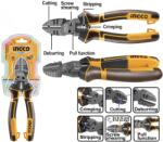 INGCO Cleste multifunctional 6 in 1, 20cm, Cr-V, dezizolare, sertizare, taiere cabluri (HMFDCP28200) - dauto Cleste