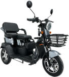 Rovision Triciclu electric RPX-TRI 1000W 60V 20Ah gri, autonomie 50 km (TRI-LAG)