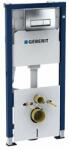 Geberit Set rezervor wc incastrat cu set fixare si clapeta crom dreptunghiulara Geberit Duofix Delta (458.128.21.2)
