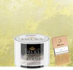 Torodecor Vopsea Decorativă Perla Luxury Galben Imperial 0, 5L cu fulgi perlați - Pensulă inclusă (PLP05013)