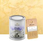 Torodecor Set Vopsea decorativa de Lux, Eva Madreperla cu Fulgi de Sticla, Perla Blonda, 0, 5 Litri si Pensula 70 mm, YaYa Color (EMP05022)