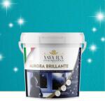 Torodecor Vopsea Decorativa Lavabila Premium, Aurora Brillante, Turcoaz Vibrant cu Efect 3D Argintiu Stelat, 9 Litri (AB9007)