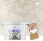 Torodecor Set Vopsea Decorativa de Lux, Eva Madreperla Bej Deschis, cu Fulgi de Sticla, 2.5 L si Pensula, 70 mm, YaYa Color (EMP25014)