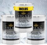 Torodecor Vopsea Decorativă de Lux Sirius - Argintiu Vibrant | Pachet 30L (2×10L + 10L), Finisaj Perlat cu Perle de Sticlă (SI30001)