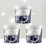 Torodecor Pachet 27 Litri, Vopsea Decorativa Lavabila Premium, Aurora Brillante, Gri Zinc cu Efect 3D Argintiu Stelat, 2 X 9 Litri Plus 9 Litri Cadou (AB27014)