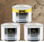 Torodecor Vopsea Decorativă de Lux Sirius - Cafea cu Lapte | Pachet 1.5L (2x0.5L + 0.5L), Finisaj Perlat cu Perle de Sticlă (SI05009X3)