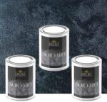 Torodecor Vopsea Decorativă de Lux Solo Mio - Negru | Pachet 1.5L (2×0.5L + 0.5L), Finisaj Strălucitor Premium (SM05016X3)