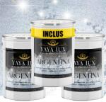 Torodecor Vopsea Decorativă de Lux Argentina - Argintiu | Pachet 45L (2×15L + 15L), Efect 3D Stelat (AG45001)