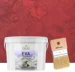 Torodecor Vopsea decorativă de lux Eva Madreperla Vișiniu 2.5 Litri cu fulgi de sticlă - Pensulă inclusă (EMP25025)