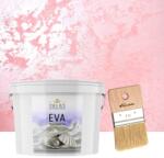 Torodecor Set Vopsea Decorativa de Lux, Eva Madreperla Roz, cu Fulgi de Sticla, 2 Litri si Pensula, 70 mm (EMP2016)