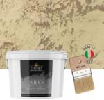 Torodecor Vopsea Decorativă de Lux Sirius, Maro Alună, Finisaj Perlat cu Perle de Sticlă, 2.5L + Pensulă Inclusă (SIP25011)