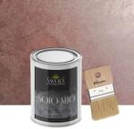 Torodecor Vopsea Decorativa de Lux, Solo Mio, Liliac, cu Cristale Lichide Stralucitoare, Efecte Spectaculoase, 0.5 Litri si Pensula 70 mm (SMP05010)