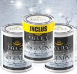 Torodecor Vopsea Decorativă de Lux Argentina - Argintiu Vibrant | Pachet 6L (2×2L + 2L), Efect 3D Stelat (AR6001)