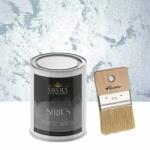 Torodecor Vopsea Decorativă de Lux Sirius, Argintiu, Finisaj Perlat cu Perle de Sticlă, 0.5L + Pensulă Inclusă (SIP05001)