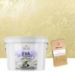 Torodecor Set Vopsea Decorativa de Lux, Eva Madreperla Galben Lamaie, cu Fulgi de Sticla, 2.5 L si Pensula, 70 mm, YaYa Color (EMP25004)