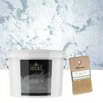 Torodecor Vopsea Decorativă de Lux Sirius, Argintiu, Finisaj Perlat cu Perle de Sticlă, 2.5L + Pensulă Inclusă (SIP25001)