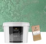 Torodecor Vopsea Decorativă de Lux Sirius, Verde Închis, Finisaj Perlat cu Perle de Sticlă, 2.5L + Pensulă Inclusă (SIP25004)