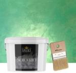 Torodecor Set Vopsea Decorativa de Lux, Solo, Mio Verde, cu Cristale Lichide Stralucitoare, Efecte Spectaculoase, 2.5 L si Pensula 70 mm (SMP25002)