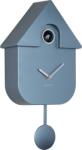 Karlsson Ceas de perete cu cuc Modern Cuckoo albastru închis metalic (KA5867DB)