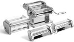 MARCATO Set Cadou Masina de Facut Paste Atlas 150 Plus, inox, accesorii pentru Fettuccine, Ravioli, Linguine, Pappardelle, 210x200x160mm (AT+MULTIPAST)
