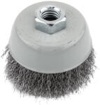 GRAPHITE Perie tip cupa 75 mm, sirma incretita, otel, M14 57T428 (57T428)