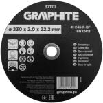 GRAPHITE Disc de taiere, corindon, pentru beton 230 x 2.0 x 22.2 mm, 41 C46-R-BF 57T117 (57T117) Disc de taiere