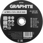 GRAPHITE Disc de taiere, corindon, pentru metal 180 x 1.6 x 22.2 mm, 41 A46-T-BF 57T111 (57T111) Disc de taiere