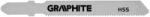 GRAPHITE Lame Fierastrau vertical pt metal, HSS, 50x75mm, 21TPI , 2 buc , set, [tip Bosch-prindere "T"] 57H767 (57H767)