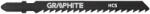 GRAPHITE Lame Fierastrau vertical CrV, 75x100mm, 6TPI, 2 buc, set, [tip Bosch-prindere "T"] 57H762 (57H762)