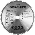 GRAPHITE Disc fierastrau circular cu varfuri HM 300 x 30mm, 80 dinti 57T233 (57T233) Disc de taiere