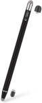Tech-Protect Active Stylus Pen | Univerzális érintő toll, érintőceruza | Bármilyen kapacitív kijelzőhöz | 2+2 érintőhegy | Fekete (USP100)