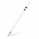 Tech-Protect Charm Stylus Pen Univerzális érintő toll, érintőceruza Bármilyen kapacitív kijelzőhöz Fehér-Ezüst