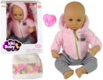 LEAN Toys Lalka babababa cumival és pelenkával (15689)