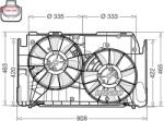 DENSO Ventilator, radiator DENSO DER50002 (DER50002)