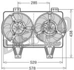 DENSO Ventilator, radiator DENSO DER01016 (DER01016)