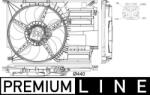 MAHLE Ventilator, radiator MAHLE CFF 402 000P (CFF 402 000P)