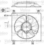 VALEO Ventilator, radiator VALEO 698552 (698552)