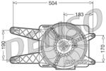 DENSO Ventilator, radiator DENSO DER09016 (DER09016)