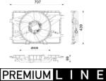 MAHLE Ventilator, radiator MAHLE CFF 664 000P (CFF 664 000P)