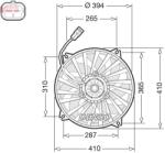 DENSO Ventilator, radiator DENSO DER07012 (DER07012)