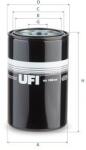 UFI Filtru, sistem hidraulic primar UFI 80.150. 00 (80.150.00)