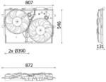 MAHLE Ventilator, radiator MAHLE CFF 627 000P (CFF 627 000P)