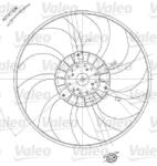 VALEO Ventilator, radiator VALEO 698412 (698412)