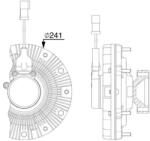 MAHLE Cupla, ventilator radiator MAHLE CFC 257 000P (CFC 257 000P)