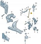 Original Vw Group Brat/bieleta suspensie, stabilizator ORIGINAL VW GROUP 2Q0411315B (2Q0 411 315 B)