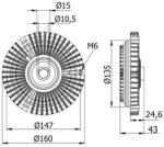 MAHLE Cupla, ventilator radiator MAHLE CFC 52 000S (CFC 52 000S)